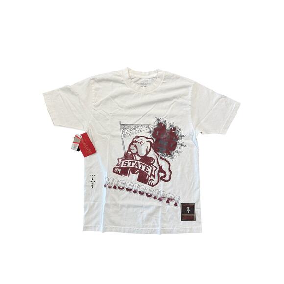 Cactus Jack Travis Scott x Mitchell & Ness Mississippi State University Tee*NEW - Picture 2 of 8